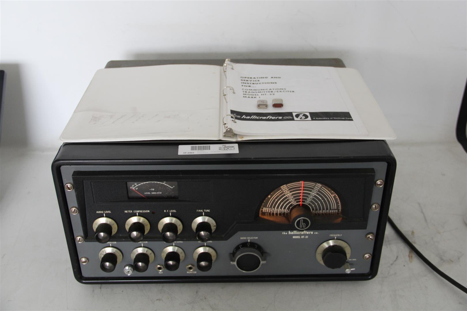 VTG Hallicrafters HT32 HAM Amateur Radio Transmitter w/ Manual, Tested