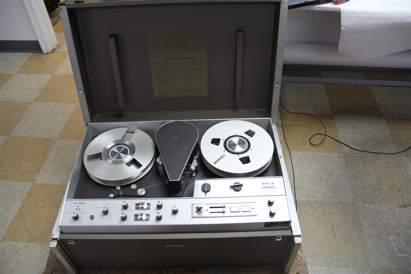 VTG Ampex VR7500 ReelToReel Video Tape Recorder Type A 1 Inch Tape B&W/Color eBay