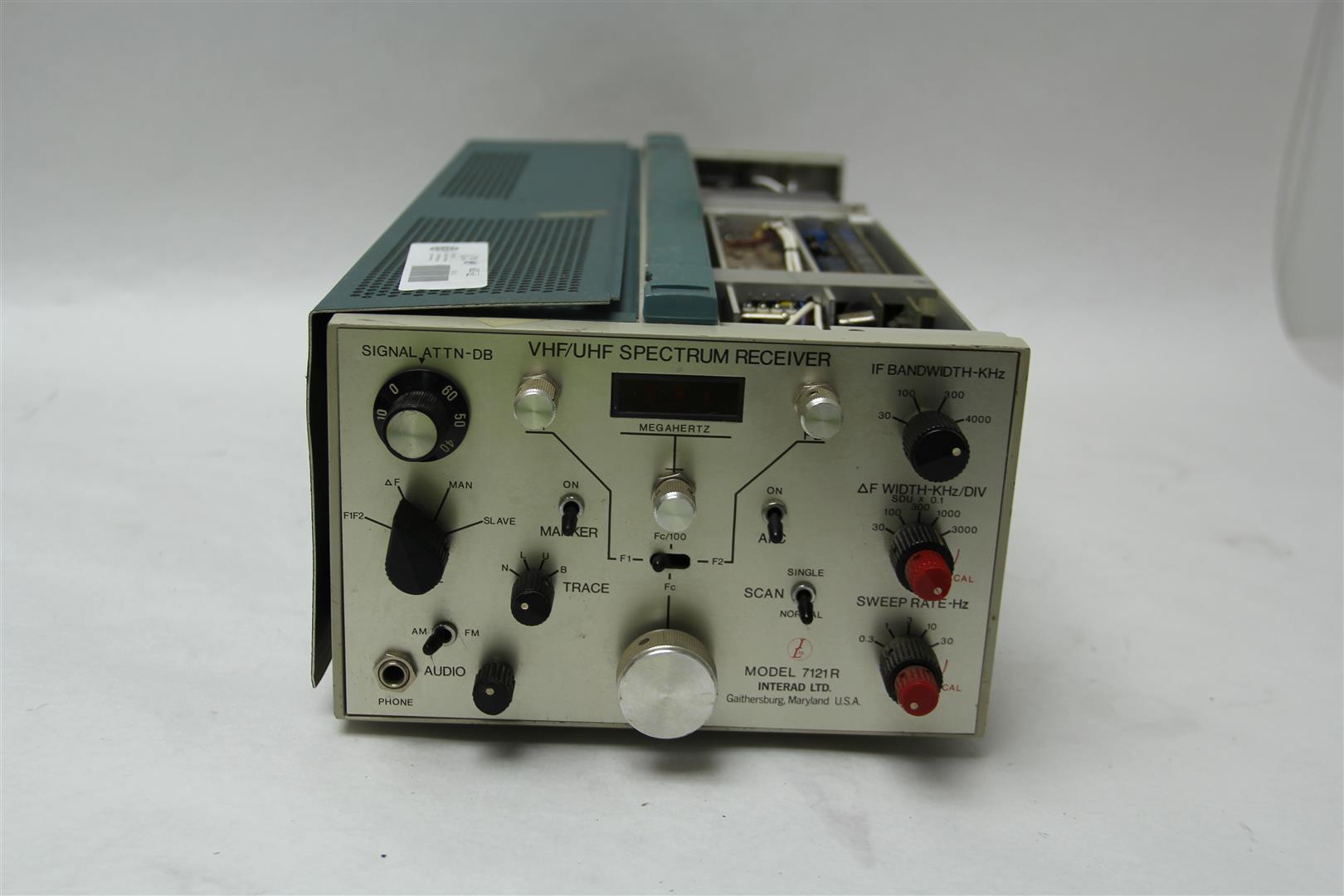 RARE Interad Model 7121R VHF/UHF Radio Frequency Spectrum CIA SPY