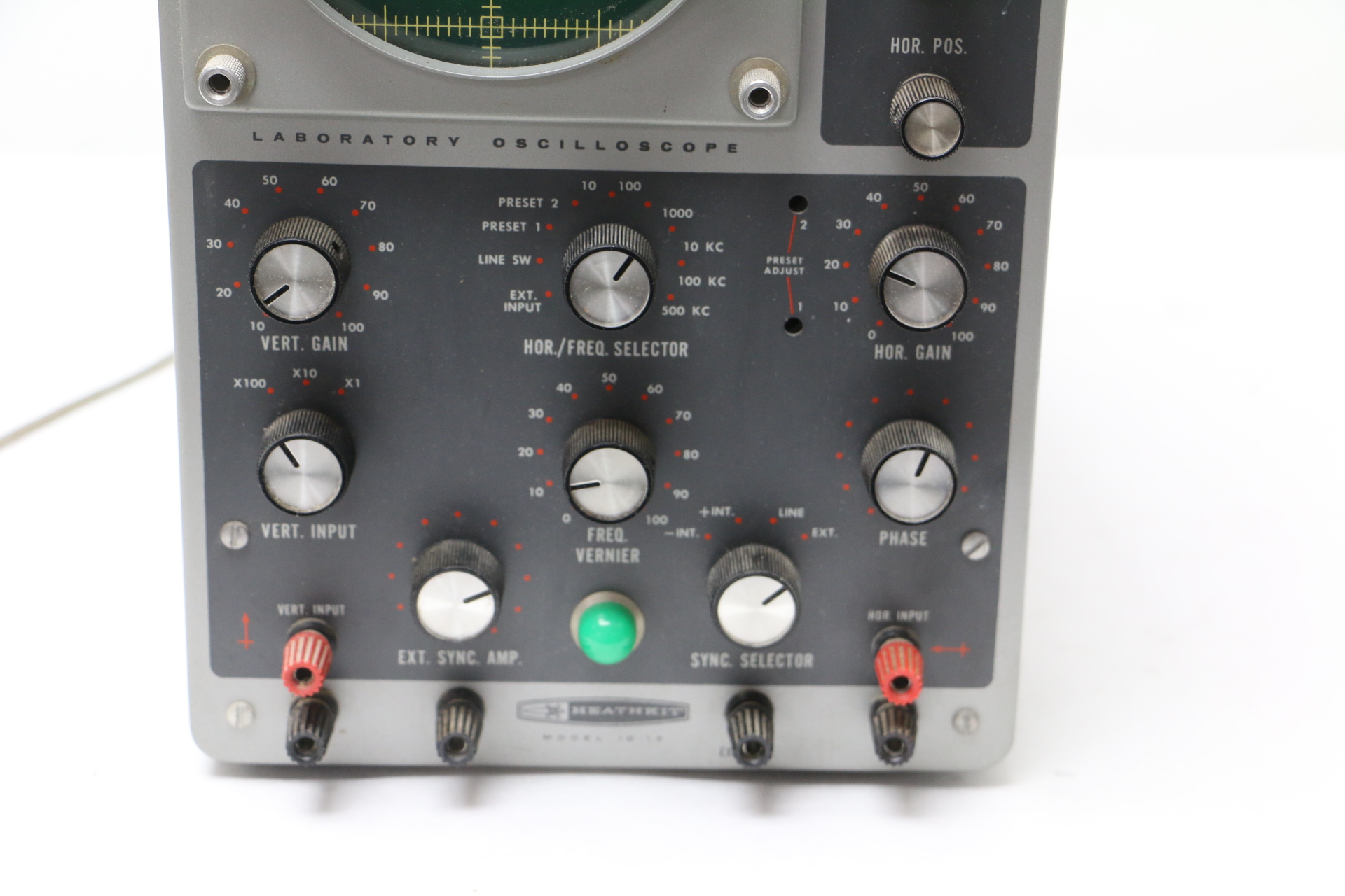 Vintage Antique Heathkit Model 10 12 Laboratory Oscilloscope Volts P